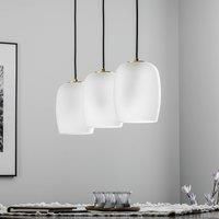 Lucande Taylan hanging light 3-bulb long
