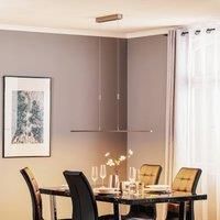 Rothfels Tolu LED pendant light, nickel, 138 cm