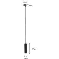 Arcchio Ejona track pendant black GU10 6/27 cm
