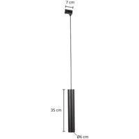 Arcchio Ejona track pendant black GU10 6/35 cm