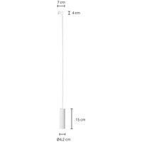 Arcchio /'Ejona/' dimmable (Modern) in White Made of Aluminium for e.g. Hallway (1 Light Source, E27) from