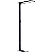 Arcchio LED Floor Lamp /'Finix/' (incl. Touch dimmer) dimmable with Motion Detector (Modern) in Black Made of Aluminium for e.g. Office & Workroom (1 Light Source,) from Standard Lamp