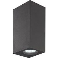 Prios Tetje outdoor light black angular 16 cm