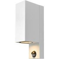 Prios Tetje outdoor light white, angular, sensor