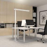 Arcchio Susi LED office floor lamp, sensor, white