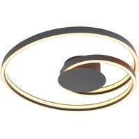 Lindby Erlinik LED ceiling light, stepdim, black