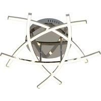 Lindby Flakira LED ceiling lamp 5-bulb chrome