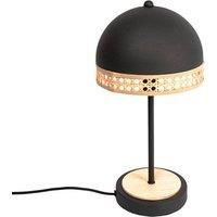 Lindby Table Lamp /'Lonnaris/' (Vintage, Antique) in Black Made of Metal for e.g. Living Room & Dining Room (1 Light Source, E14) from Desk Lamps