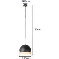 Lindby Ceiling Light /'Lonnaris/' dimmable (Vintage, Antique) in Black Made of Metal for e.g. Living Room & Dining Room (1 Light Source, E27) from Pendant Lighting, lamp, Hanging lamp, lamp, Ceiling