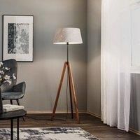 Rothfels Reba floor lamp, tripod, grey felt