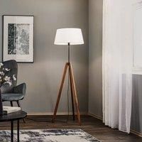 Rothfels Reba floor lamp, tripod, white chintz