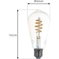 Prios filament LED bulb E27 ST64 4.9W ZigBee amber