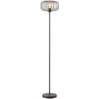 Lindby Floor Lamp /'Krish/' (Vintage, Antique) in Black Made of Metal for e.g. Living Room & Dining Room (1 Light Source, E27) from Standard Lamp