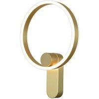 Lucande Yekta LED wall lamp direct 18 W brass