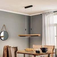 Rothfels Keijo LED hanging light black/oak 103 cm