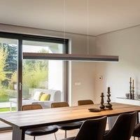 Rothfels Keijo LED hanging black/walnut 123 cm