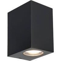 Prios Irfan outdoor wall angular black 15.5 cm