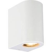 Prios Irfan outdoor wall light round white 15.5 cm