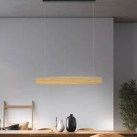 Rothfels Persida LED pendant light, oak, 98 cm