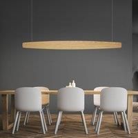 Rothfels Persida LED pendant light, oak, 148 cm