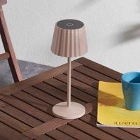 Lindby Esali LED battery table lamp, sand beige
