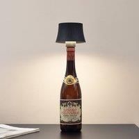 Lindby Linor LED wine bottle lamp black battery