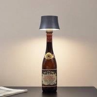 Lindby Linor LED wine bottle blue grey battery