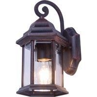 Lindby Daaje outdoor wall lantern aluminium glass