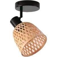 Lindby Youstin downlight bamboo 1-bulb