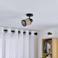 Lindby Yaelle spot metal rattan 1-bulb