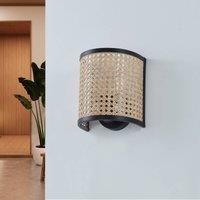 Lindby Yaelle wall light metal rattan