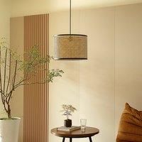 Lindby Yaelle pendant light metal rattan 40 cm
