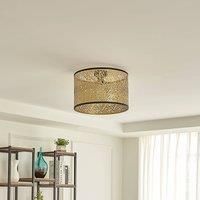 Lindby Yonah ceiling light metal black gold