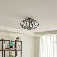 Lindby Maivi ceiling light cage black 50 cm