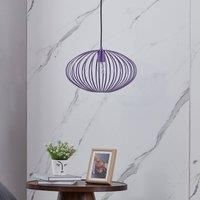 Lindby Maivi pendant light cage purple 40 cm