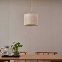 Lindby Soula pendant light rattan cream 26 cm