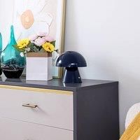 Lindby Nevijo LED table lamp dark blue battery