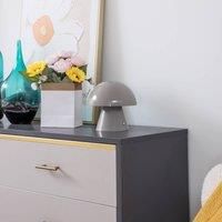 Lindby Nevijo LED table lamp mushroom grey battery