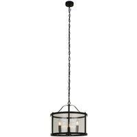 Lucande Eryk pendant light glass 3-bulb 40 cm
