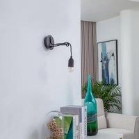 Lindby Elira wall light, 1-bulb, black