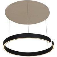 Lucande Philine LED pendant light 60 cm black