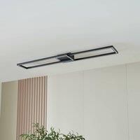 Lucande Tjado LED ceiling rectangle 2-bulb 120cm