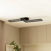 Lucande Tjado LED ceiling rectangle 2-bulb 100cm