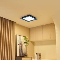 Lucande Leicy LED ceiling lamp RGBW black 44 cm