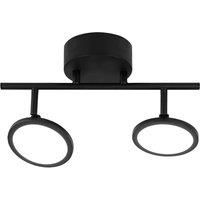 Lindby Manel LED spot plastic iron 2-bulb
