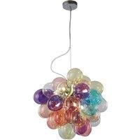 Lucande Diborah pendant light, colourful, 50 cm