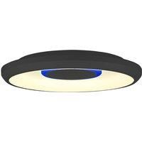 Lindby Lynden LED ceiling lamp 48 cm black smart