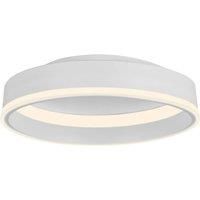 Lindby Smart LED ceiling lamp Yasmen, white, metal, CCT, Tuya