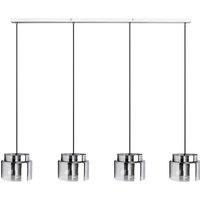 Lucande Ceiling Light /'Diano/' (Design) in Silver Made of Glass for e.g. Living Room & Dining Room (4 Light Sources, GX53) from Pendant Lighting, lamp, Hanging lamp, lamp, Ceiling lamp, Hanging Light