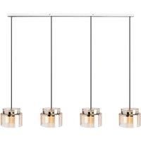 Lucande Ceiling Light /'Diano/' (Design) in Cream Made of Glass for e.g. Living Room & Dining Room (4 Light Sources, GX53) from Pendant Lighting, lamp, Hanging lamp, lamp, Ceiling lamp, Hanging Light